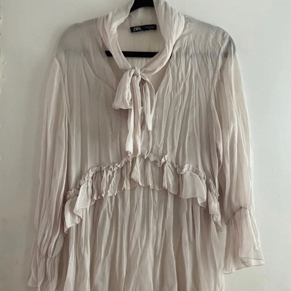 Zara ruffle blouse